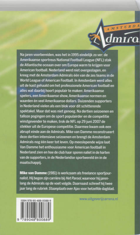 Achterkant van Admirals Amsterdam
