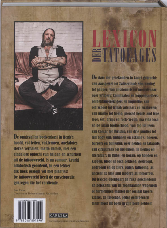 Achterkant van Lexicon der tatoeages