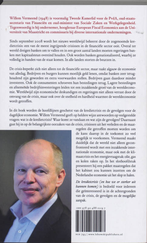 Achterkant van De kredietcrisis
