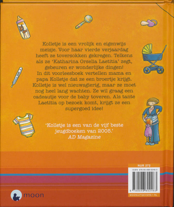 Achterkant van Kolletje tovert een broertje