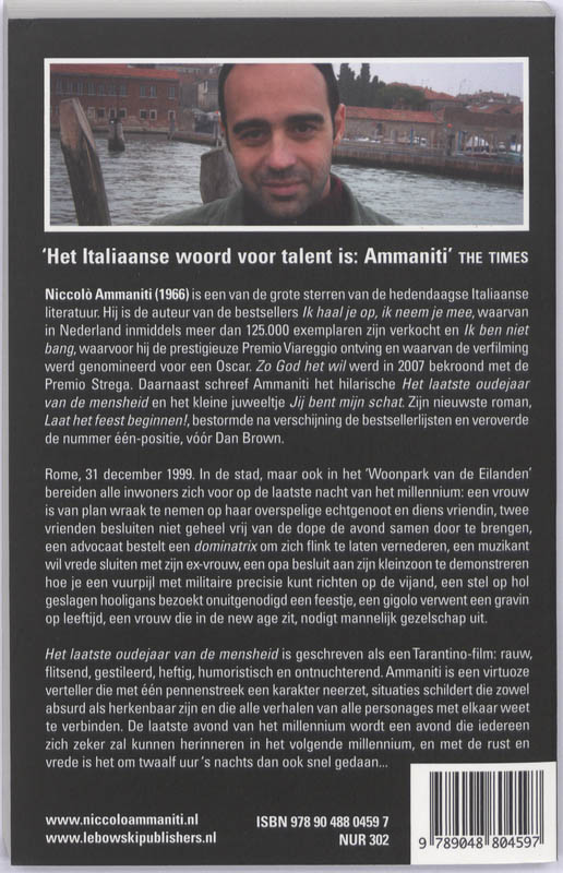 Achterkant van Het laatste oudejaar van de mensheid