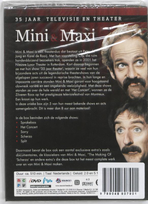 Achterkant van Mini & Maxi