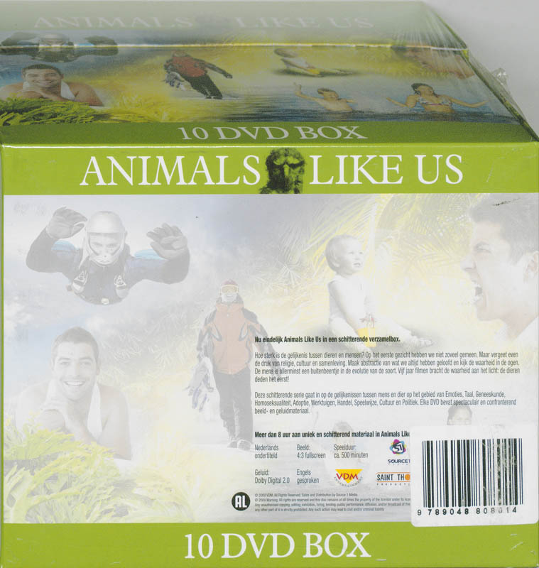 Achterkant van Animals like us