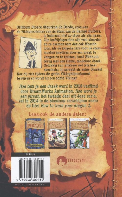 Achterkant van Hoe tem je een draak