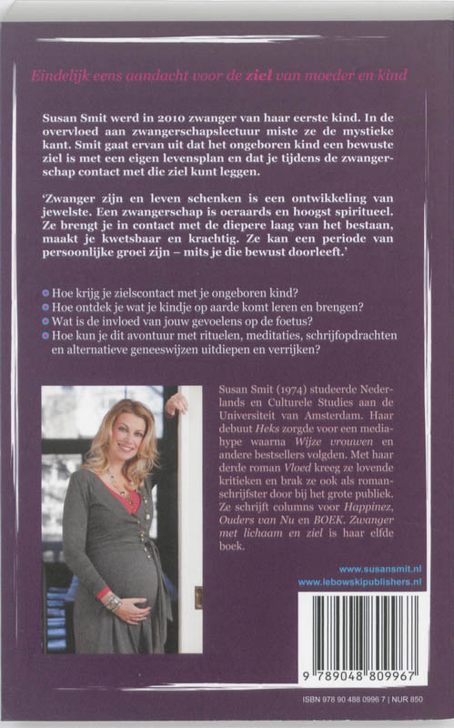Achterkant van Zwanger met lichaam en ziel