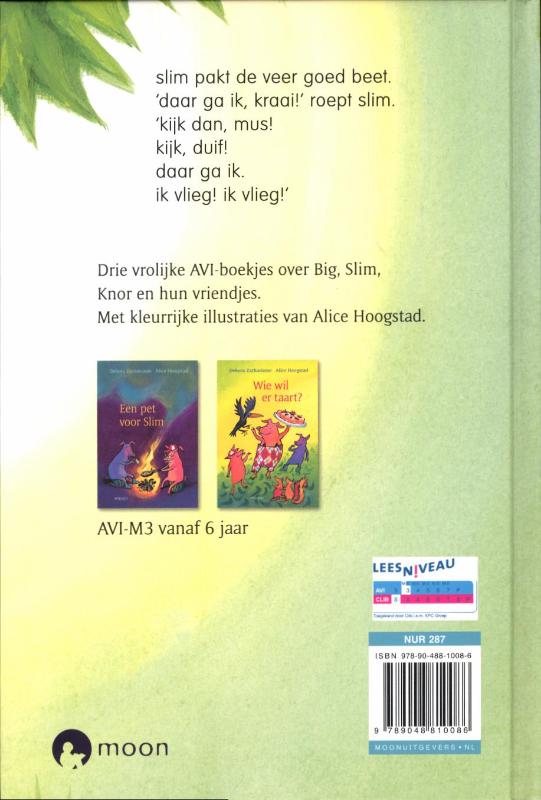 Achterkant van Slim leert vliegen