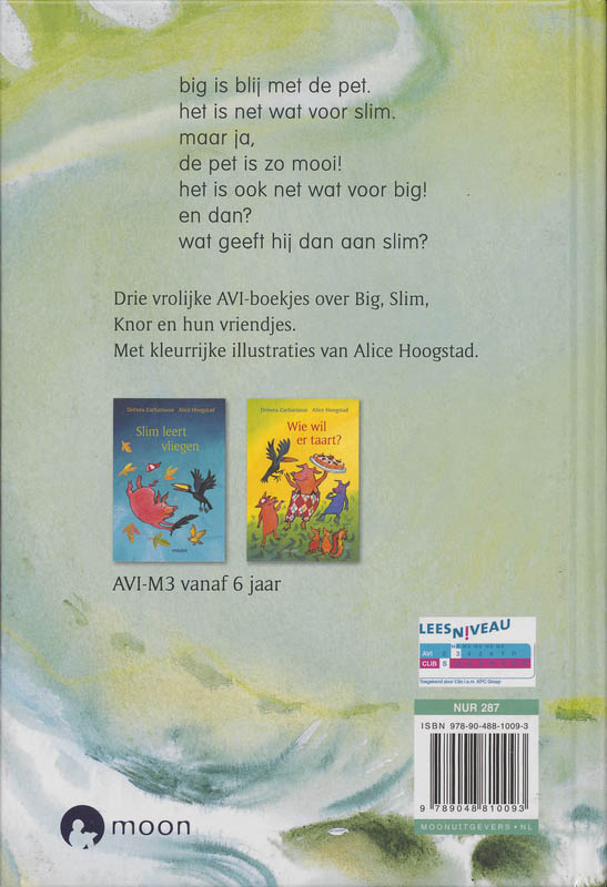 Achterkant van Een pet voor Slim