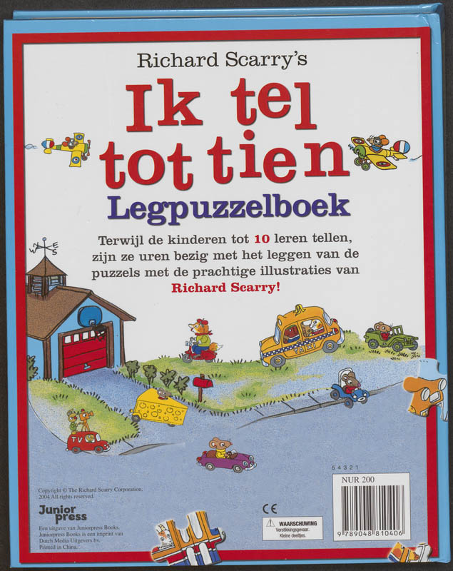 Achterkant van Legpuzzelboek