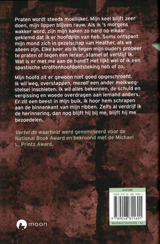 Achterkant van Vertel de waarheid