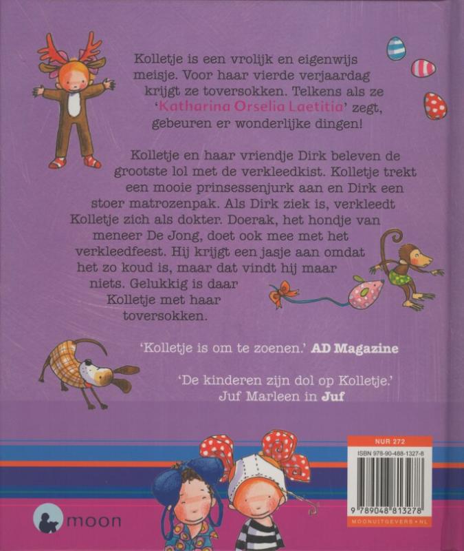 Achterkant van Kolletje en de verkleedkist