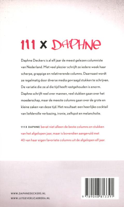 Achterkant van 111x Daphne
