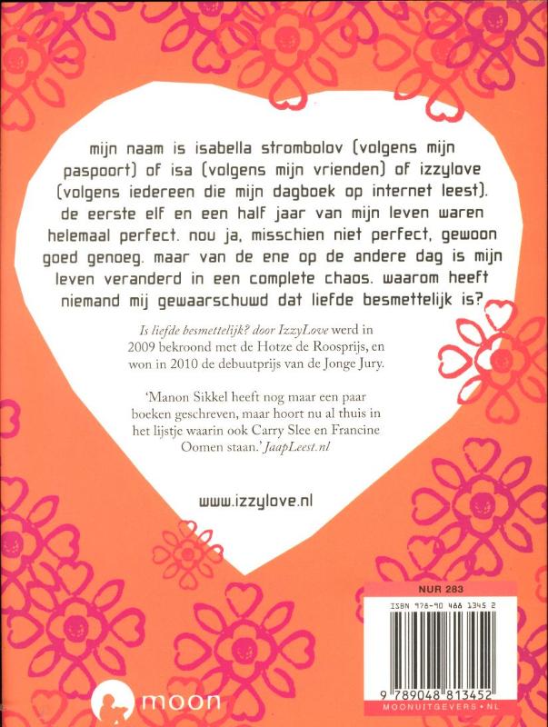 Achterkant van Is liefde besmettelijk?door IzzyLove