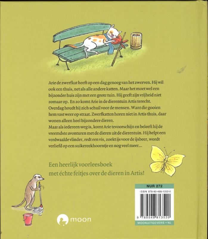Achterkant van Arie in Artis