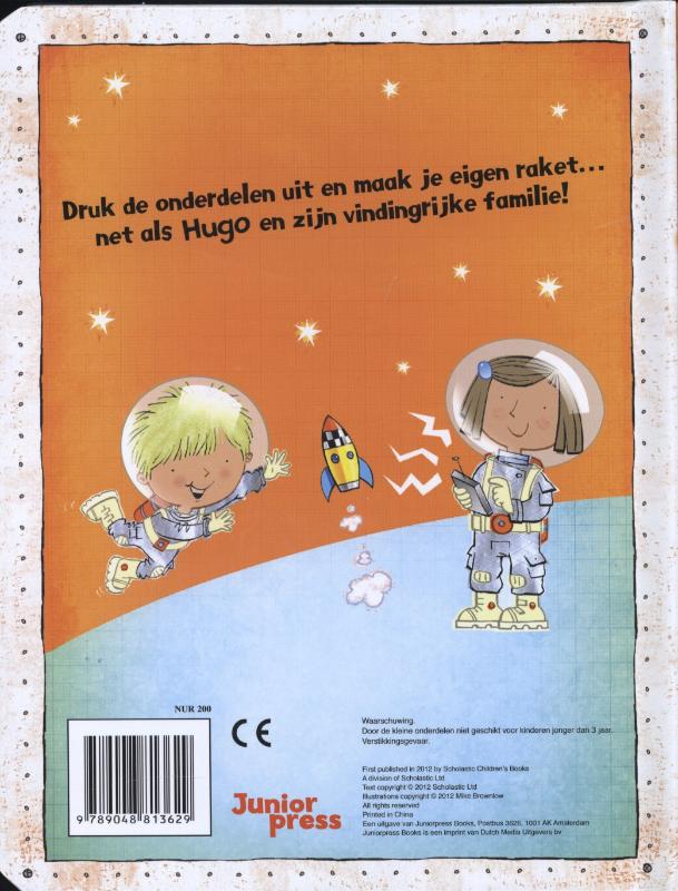 Achterkant van Maak een raket