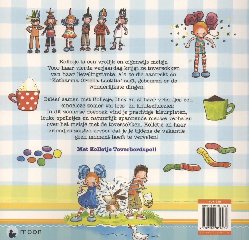 Achterkant van Kolletje tovert zonnestralen