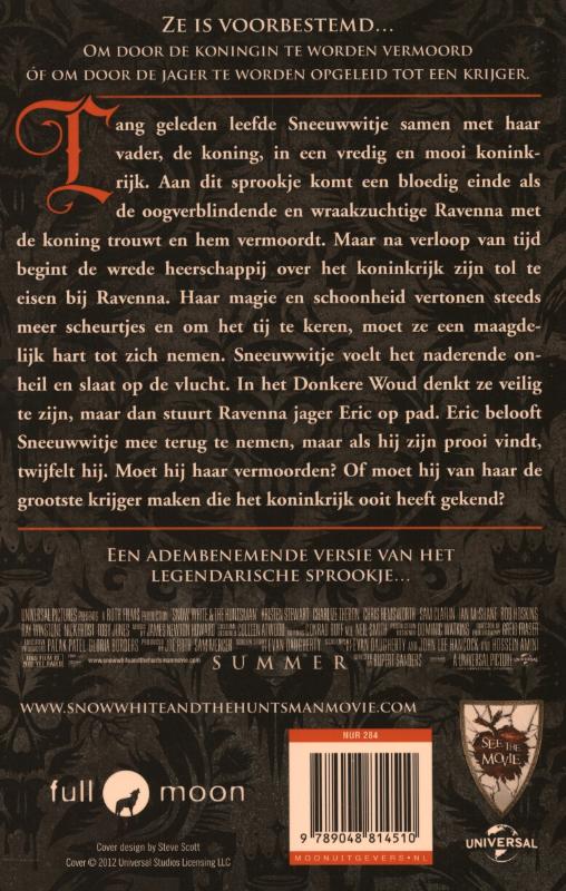 Achterkant van Snow White & the huntsman