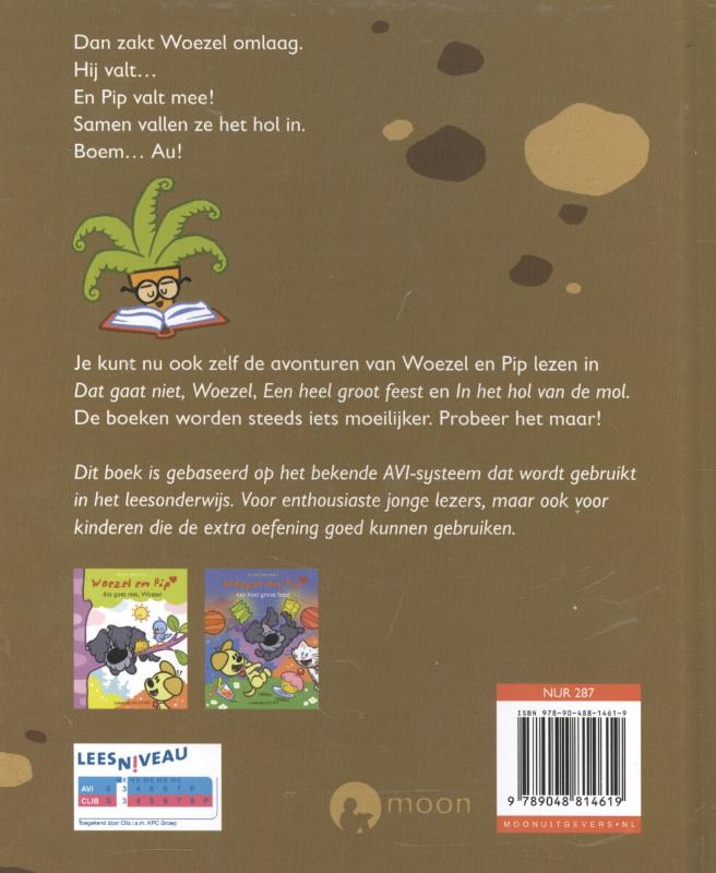 Achterkant van In het hol van de mol