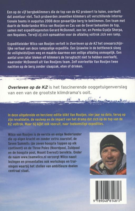 Achterkant van Overleven op de K2