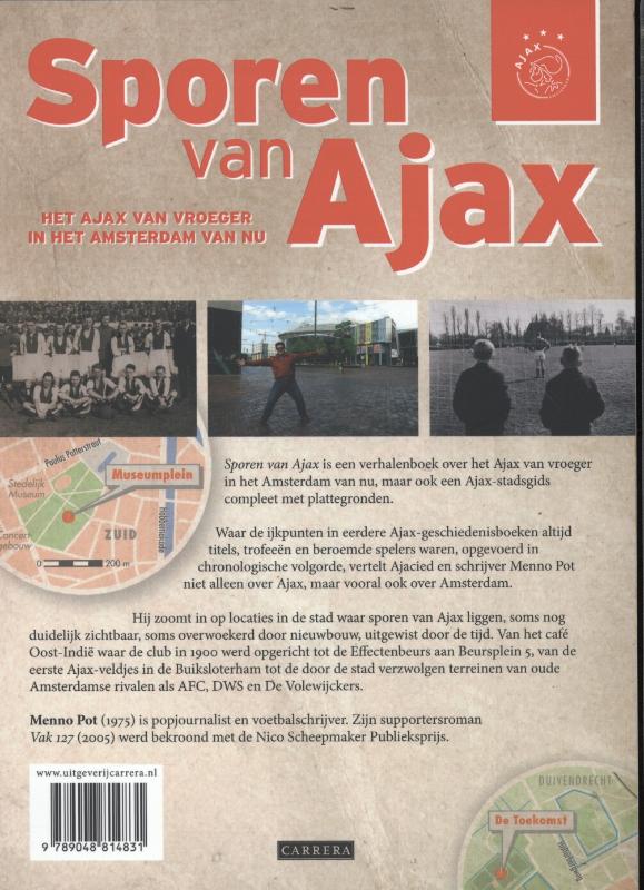 Achterkant van Sporen van Ajax
