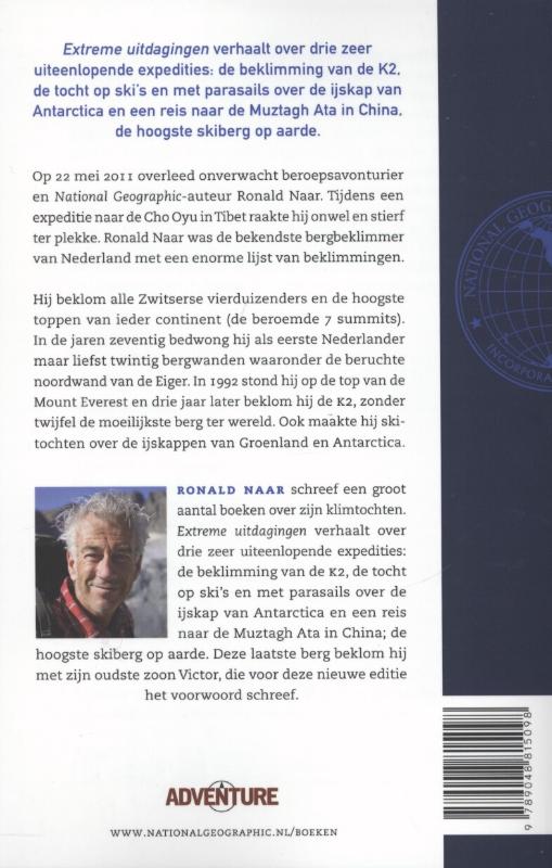 Achterkant van Extreme uitdagingen