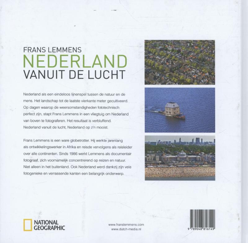 Achterkant van Nederland vanuit de lucht