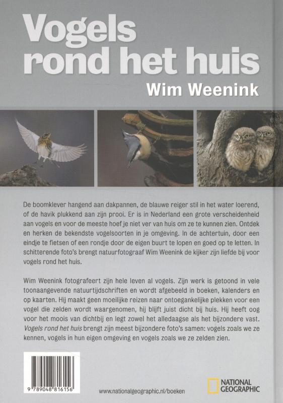 Achterkant van Vogels rond het huis
