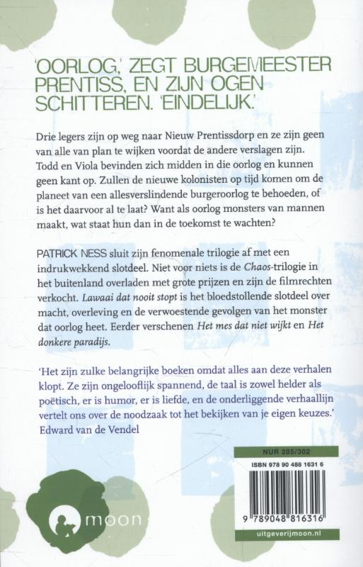 Achterkant van Lawaai dat nooit stopt