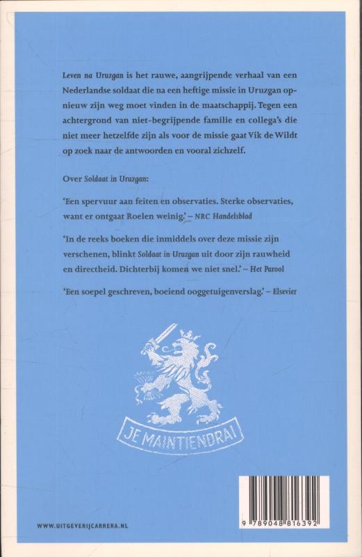 Achterkant van Terugkeer uit Uruzgan