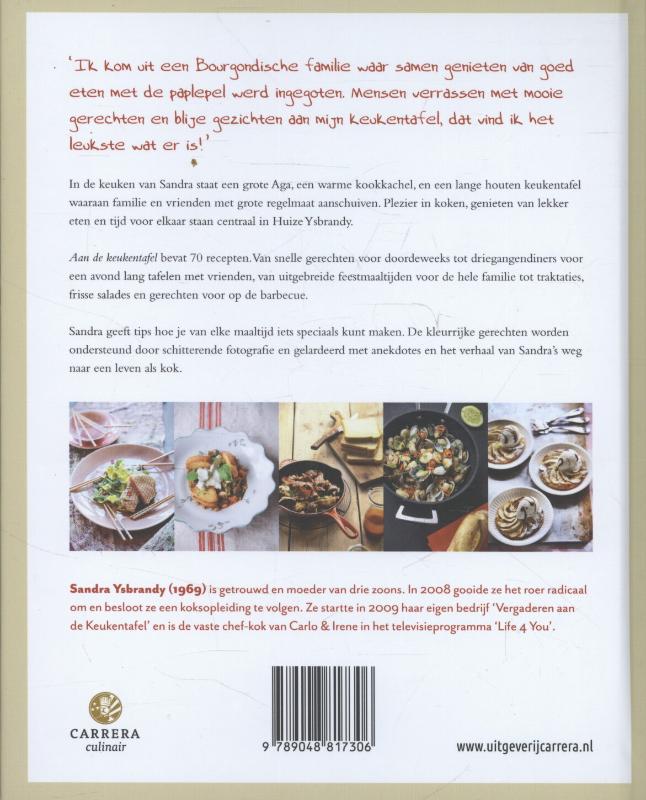 Achterkant van Aan de keukentafel