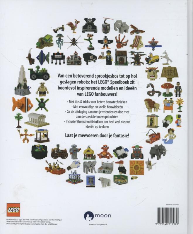 Achterkant van Lego speelboek