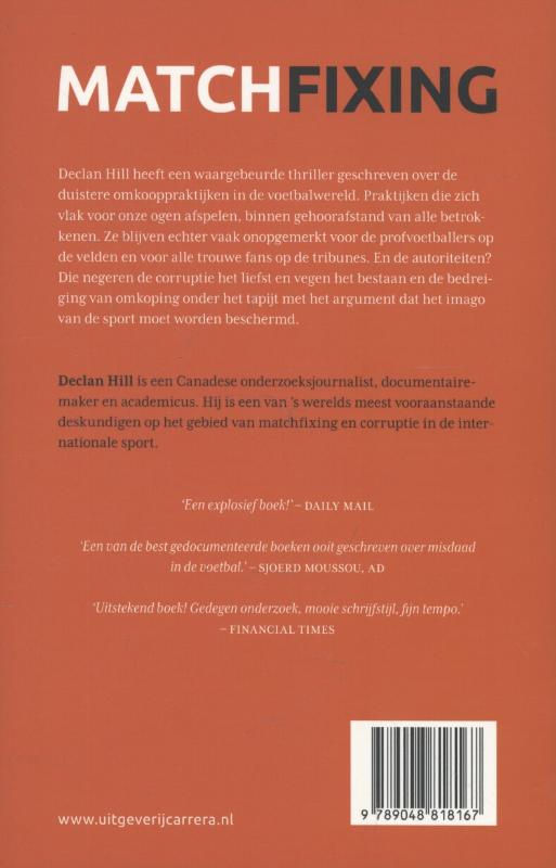 Achterkant van Matchfixing
