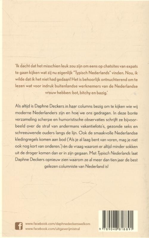 Achterkant van Typisch Nederlands