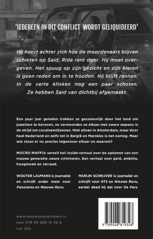 Achterkant van Mocro maffia