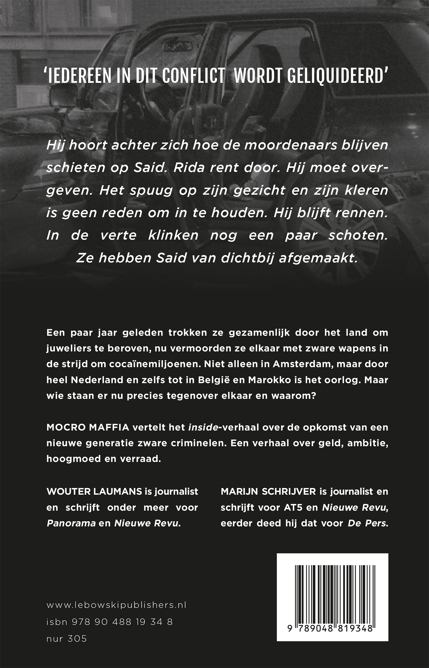 Achterkant van Mocro maffia