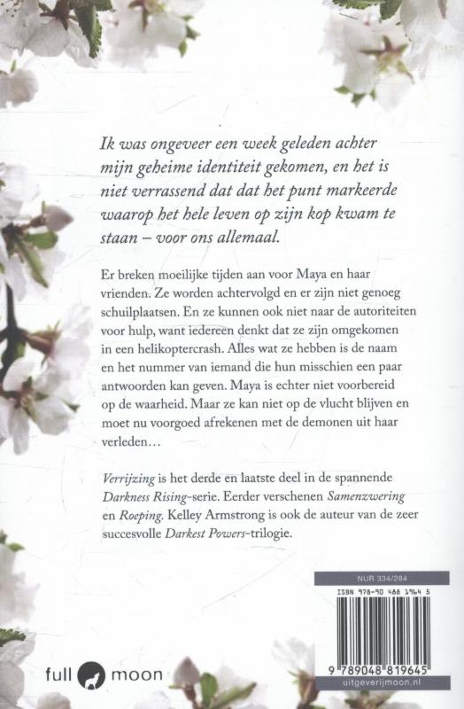 Achterkant van Darkness Rising trilogie