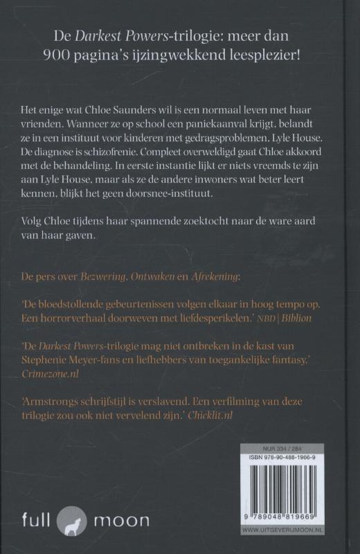 Achterkant van De darkest powers trilogie