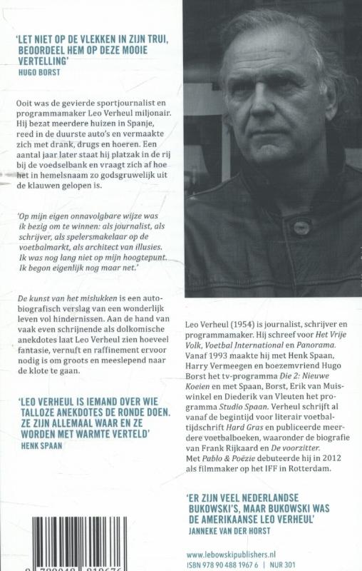 Achterkant van De kunst van het mislukken