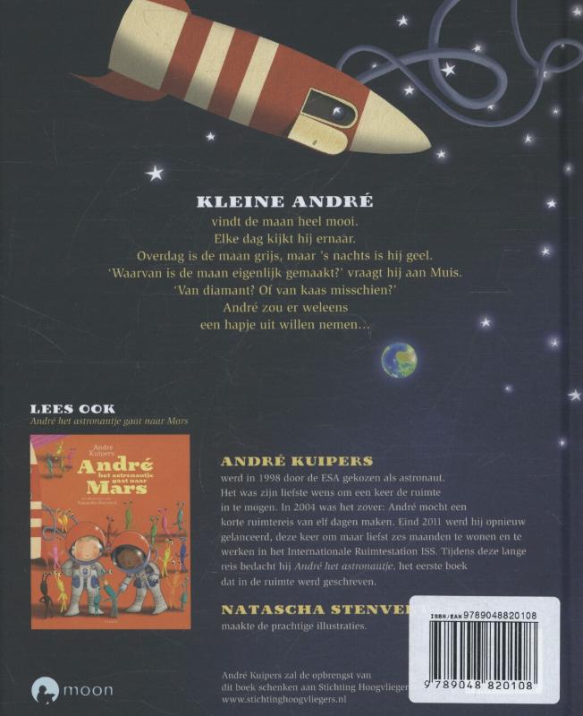 Achterkant van Andre het astronautje