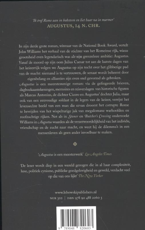 Achterkant van Augustus