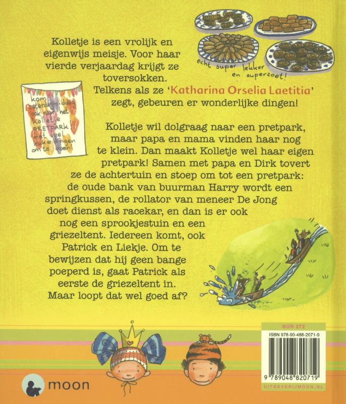 Achterkant van Kolletje tovert een pretpark