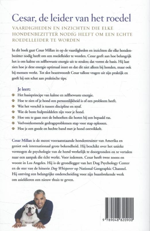 Achterkant van Cesar, de leider van het roedel