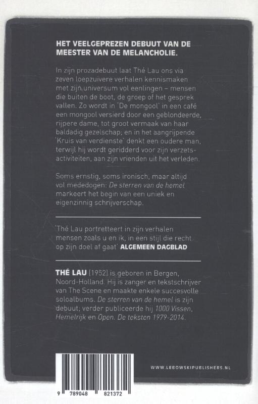Achterkant van De sterren van de hemel