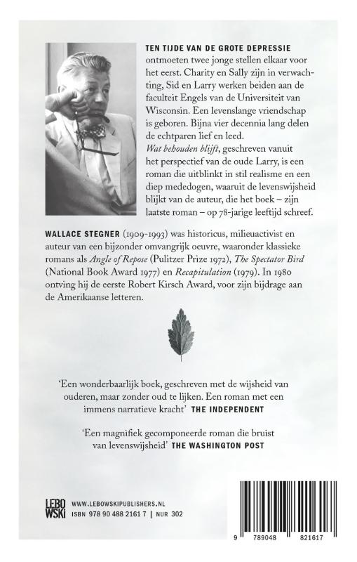 Achterkant van Wat behouden blijft