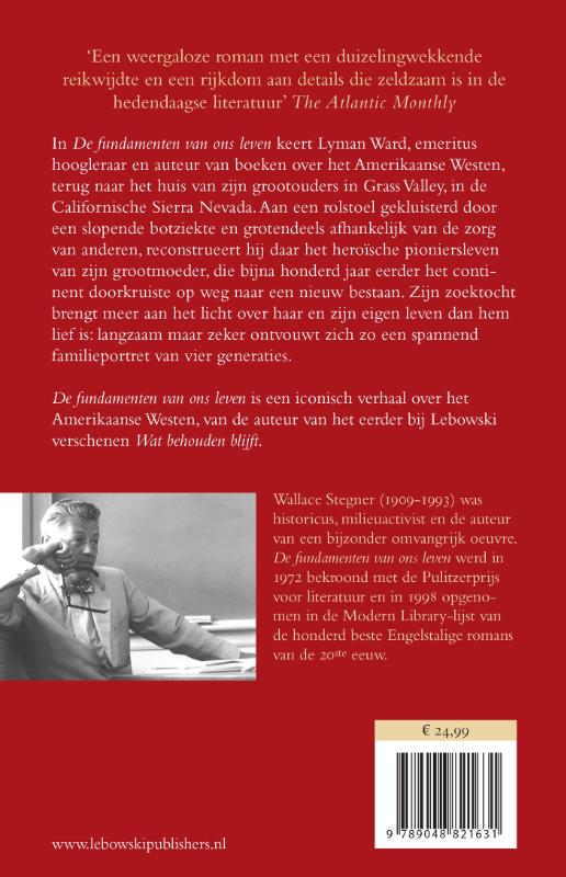 Achterkant van De fundamenten van ons leven