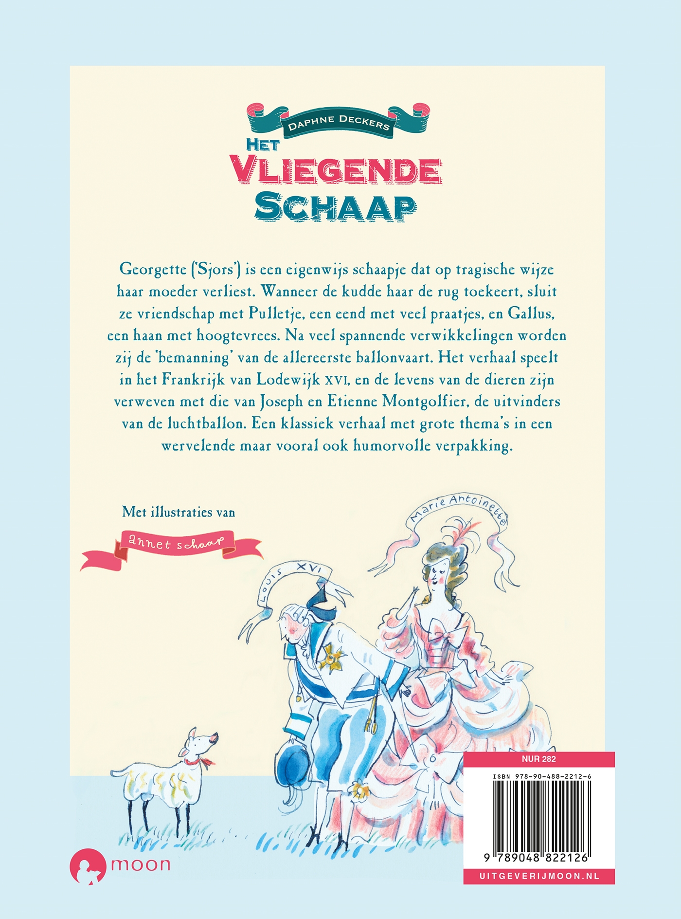 Achterkant van Het vliegende schaap