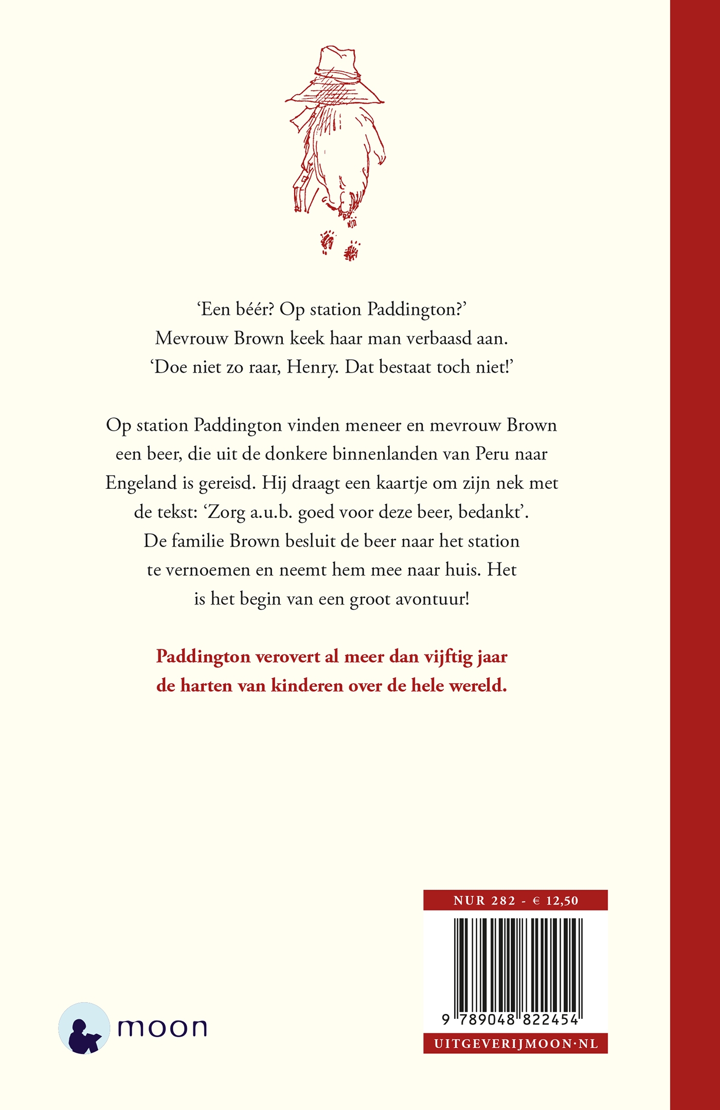 Achterkant van Een beer genaamd Paddington