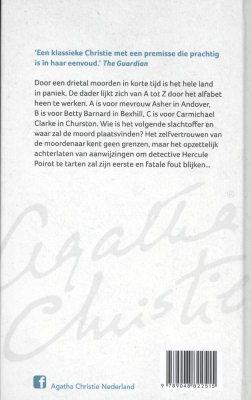 Achterkant van Het ABC-mysterie