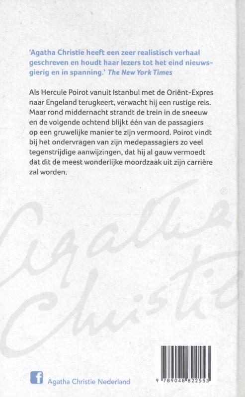 Achterkant van Moord in de Orient-Expres