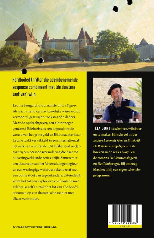 Achterkant van Château Fatale