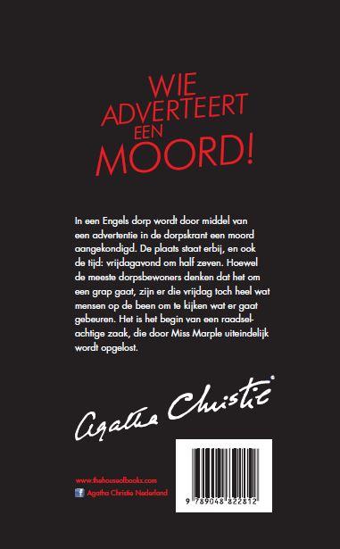 Achterkant van Wie adverteert een moord!